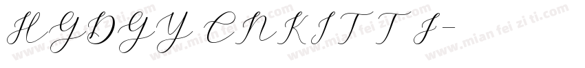 HGDGY CNKITTF字体转换